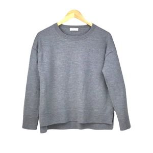 Babaton Gray Crew Neck Sweater